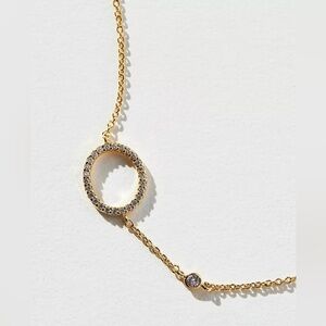 NWT Delicate Monogram Necklace by Anthropologie